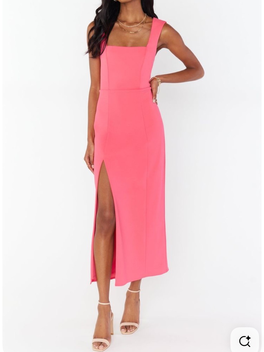 Show Me Your MuMu Fuchsia Sleeveless Midi Dress